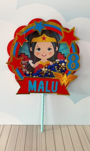 Topo de Bolo Mulher Maravilha