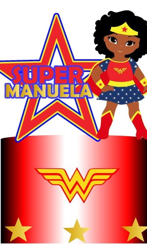 Topo de Bolo Mulher Maravilha