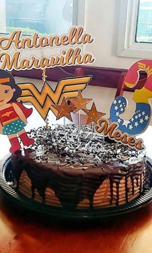 Topo De Bolo Mulher Maravilha