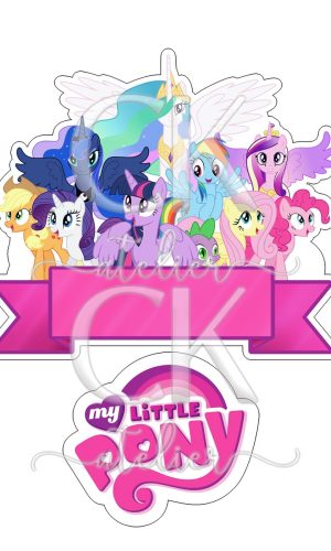 Topo de Bolo My Little Poney