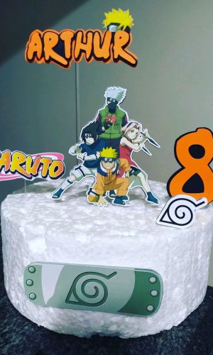 Topo de Bolo Naruto