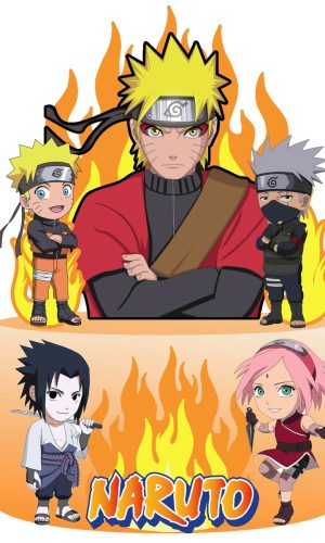 Topo de Bolo Naruto
