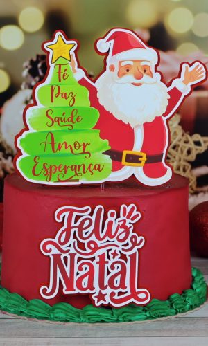Topo de Bolo Natal