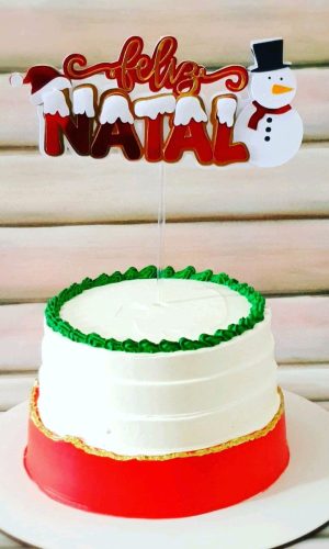 Topo de Bolo Natal