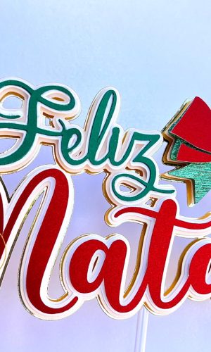 Topo de Bolo Natal
