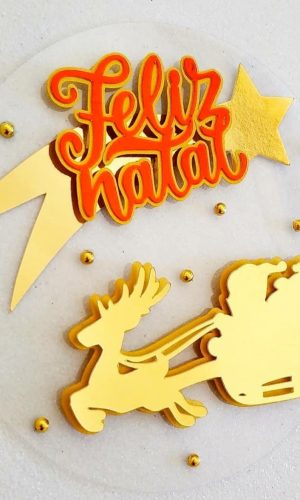 Topo de Bolo Natal