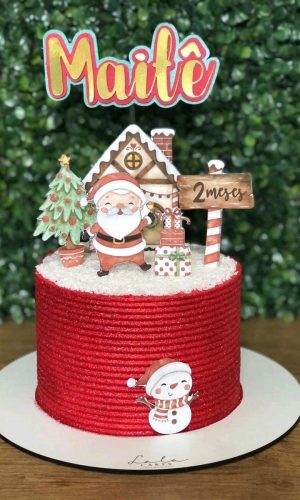 Topo de Bolo Natal