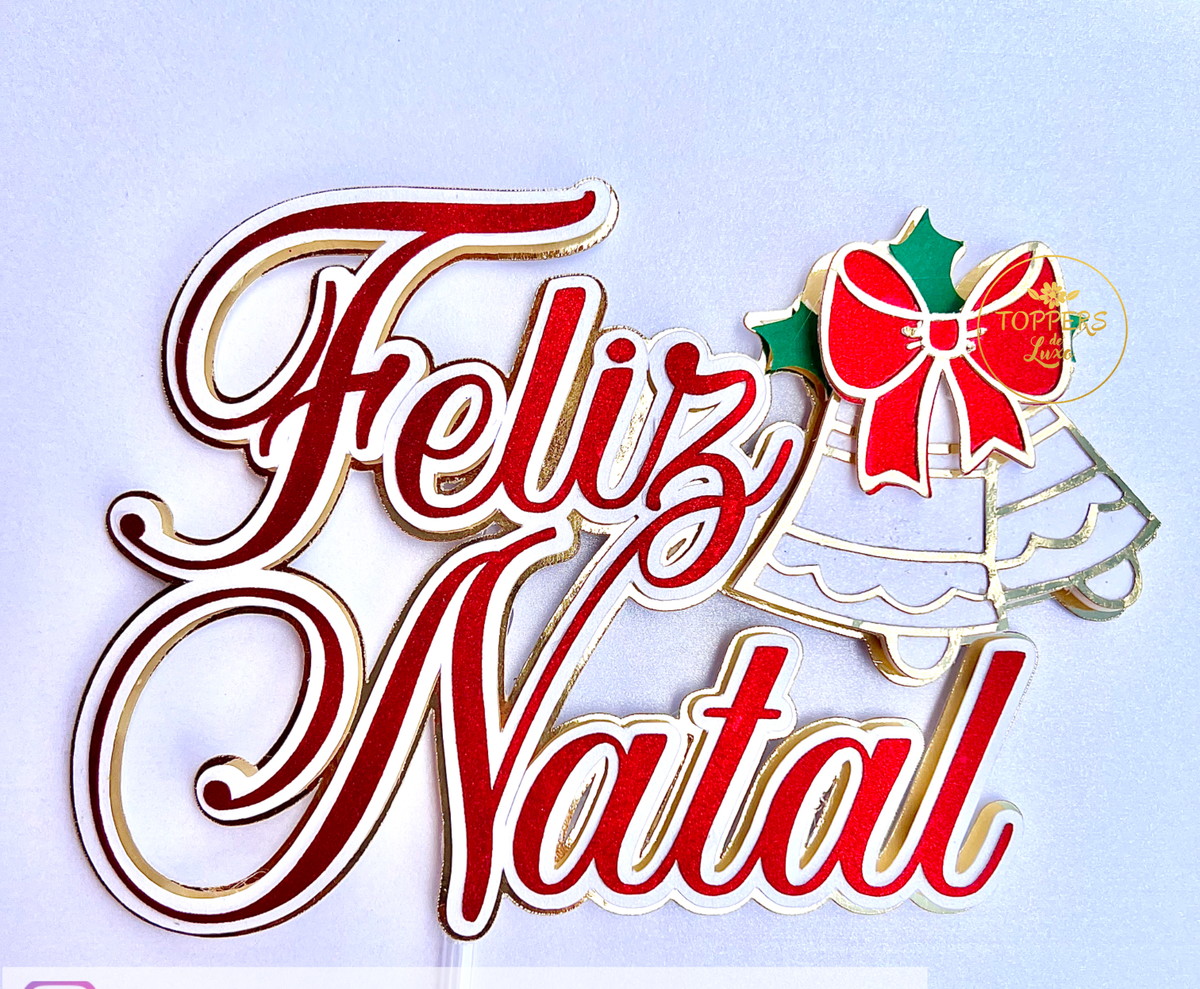 Topo de Bolo Natal