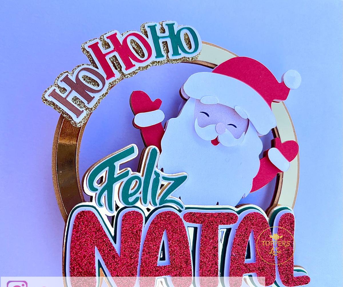Topo de Bolo Natal
