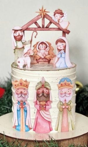 Topo de Bolo Natal
