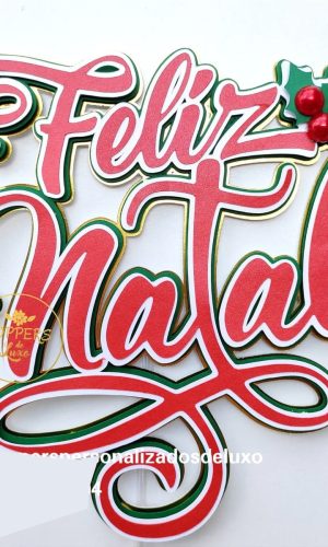Topo de Bolo Natal