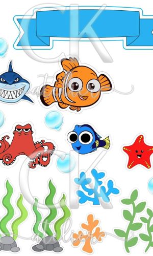 Topo de Bolo Nemo