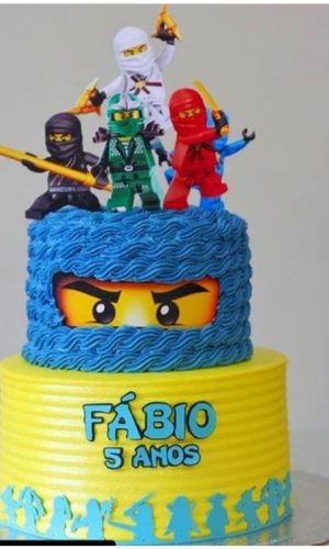Arquivo de corte topo de bolo - Ninjago