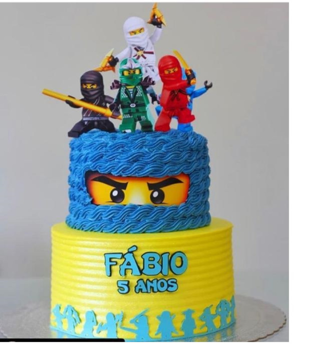Arquivo de corte topo de bolo - Ninjago