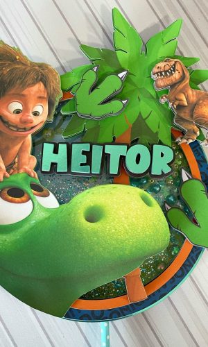 Topo de Bolo o Bom Dinossauro