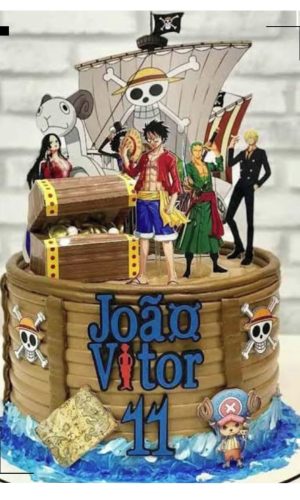 Topo de Bolo One Piece