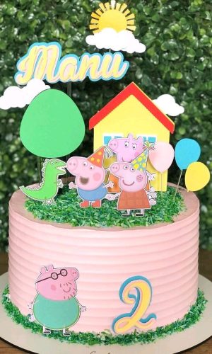 Topo de Bolo pep pig