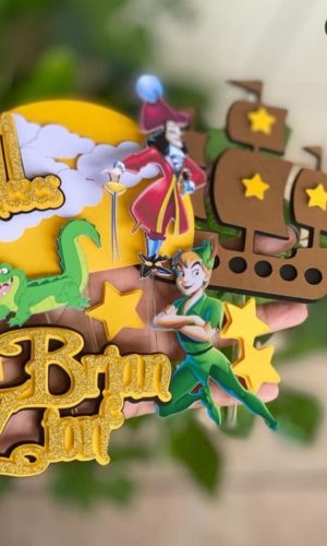 Topo de Bolo Peter Pan