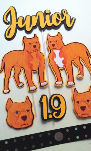 Topo de Bolo Pit Bull