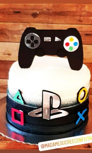 Topo de Bolo Playstation