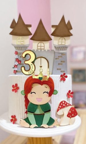 Topo de Bolo Princesa Fiona