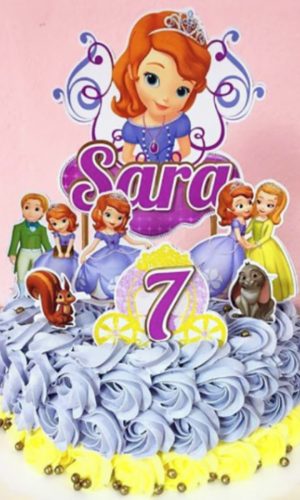 Topo de Bolo Princesa Sofia