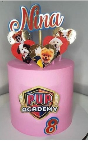 Arquivo de corte Topo de bolo - Pup Academy