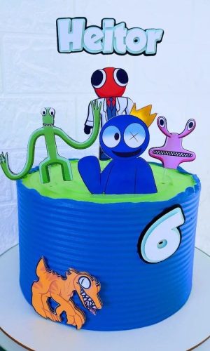 Topo de Bolo Rainbow Friends