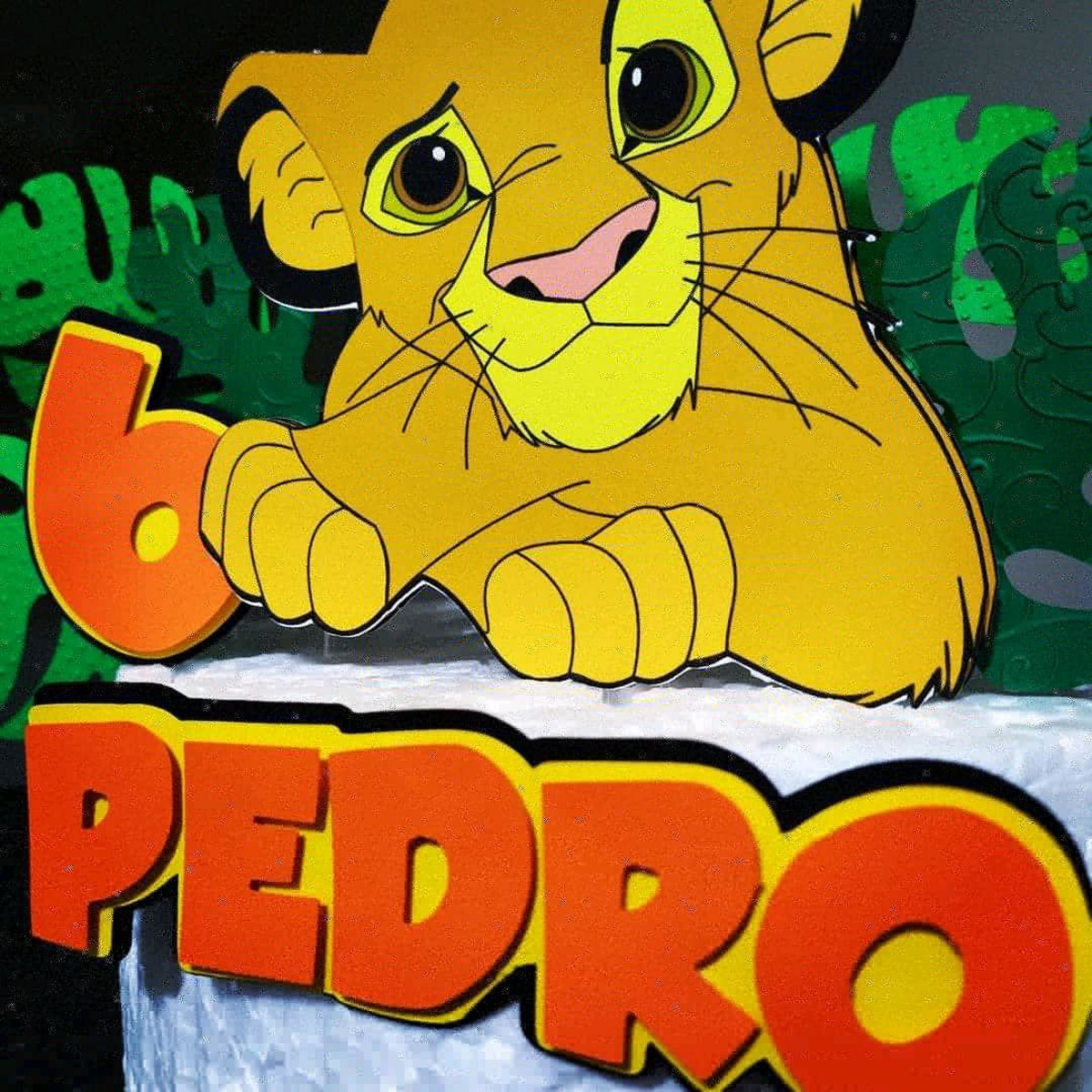 Topo de Bolo Rei Leão - Imagem 2