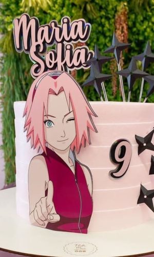 Topo de Bolo Sakura