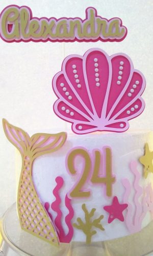 Topo de Bolo Sereia