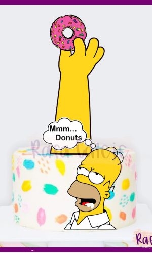 Topo de Bolo Simpsons