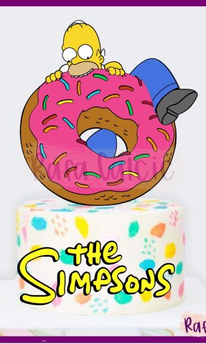 Topo de Bolo Simpsons