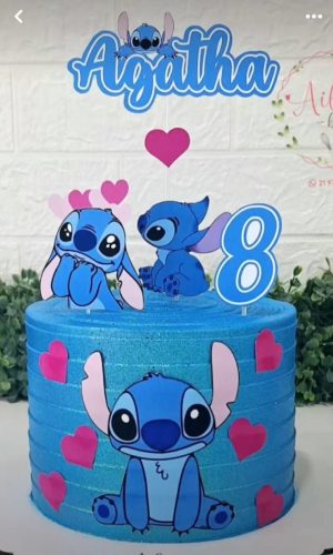 Topo de Bolo Stitch