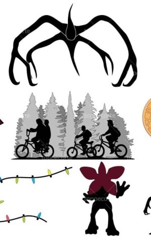 Topo de Bolo Stranger Things
