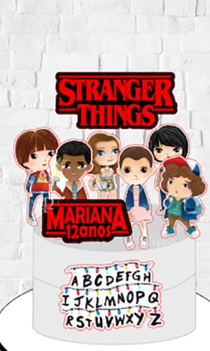 Topo de Bolo Stranger Things