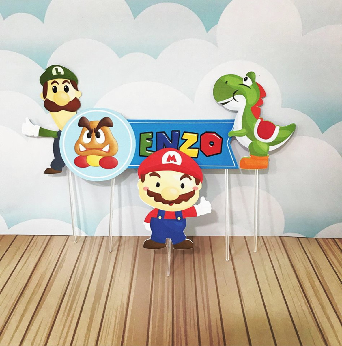 Topo de Bolo Super Mario