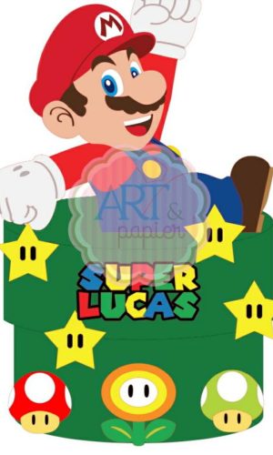 Topo de Bolo Super Mario