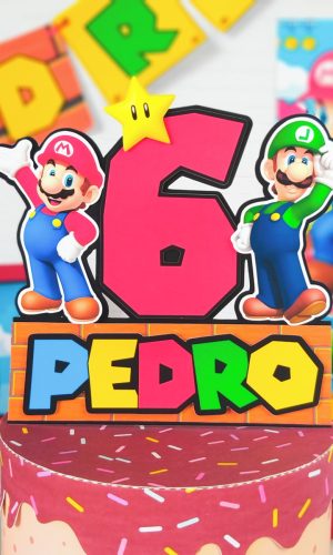Topo De Bolo Super Mario