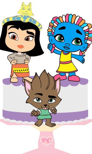 Topo de Bolo Super Monsters