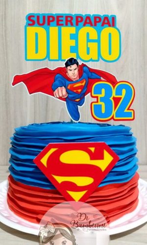 Topo de Bolo Super Pai