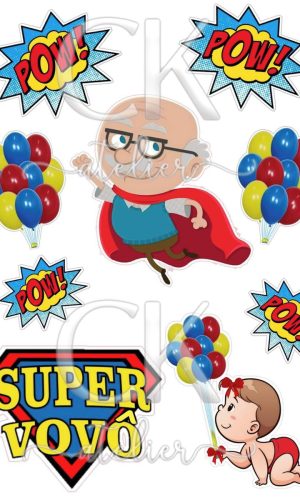 Topo de Bolo Super Vovô