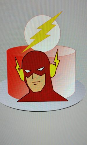 Topo de Bolo The Flash