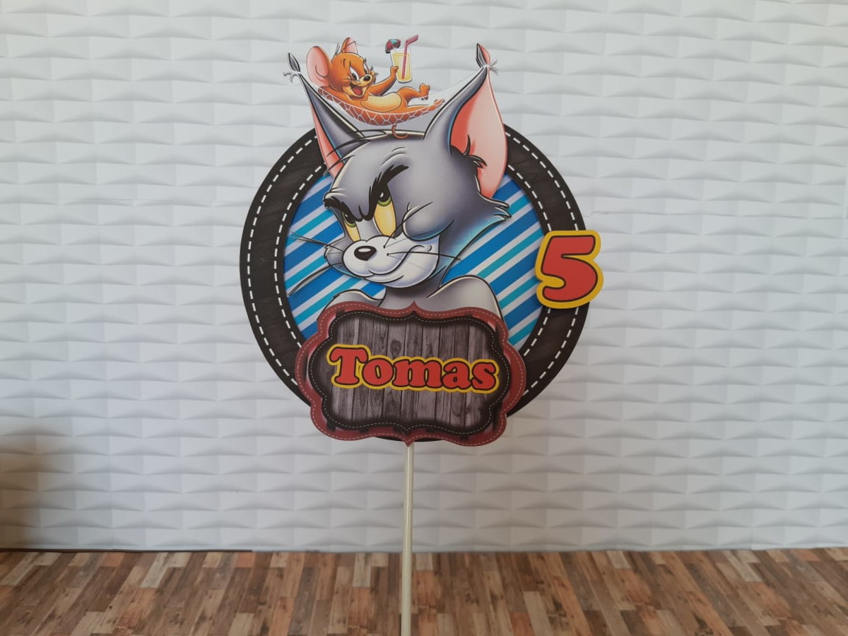 Topo de Bolo Tom e Jerry