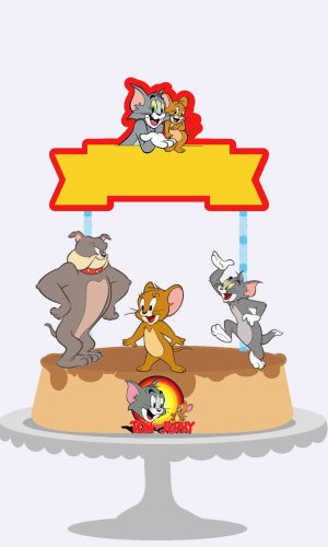 Topo De Bolo Tom E Jerry