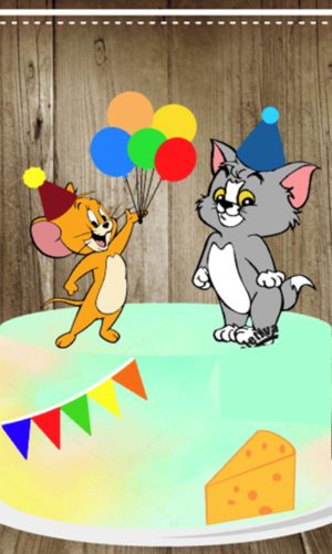Topo De Bolo Tom E Jerry