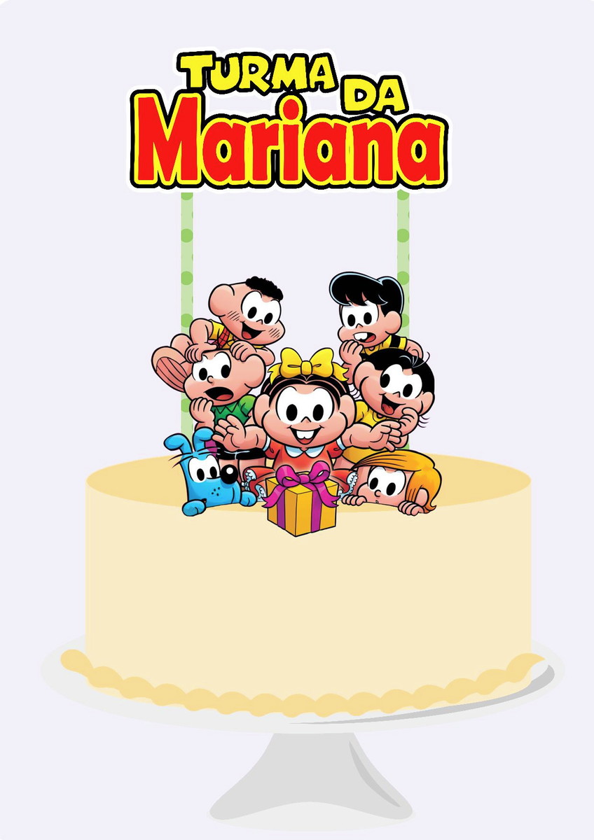 Topo De Bolo Turma Da Monica