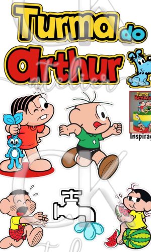 Topo de Bolo Turma da Monica