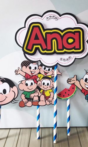 Topo de Bolo Turma da Monica