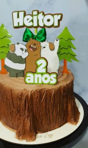 Topo de Bolo Urso sem Curso